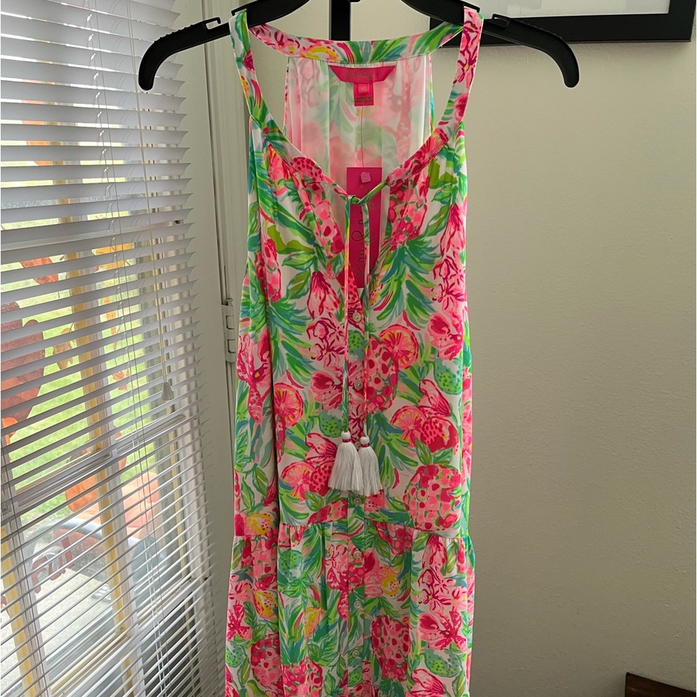 LILLY PULITZER NWT AUTHENTIC CAROLANE LILEEZE HALTER STYLE FULLY SWING DRESS